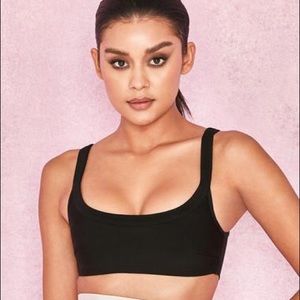 HOUSE OF CB black bandage crop top